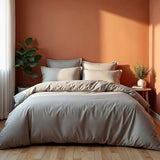 Royal Comfort Balmain 1000TC Bamboo cotton Quilt Cover Sets (King) - Dove