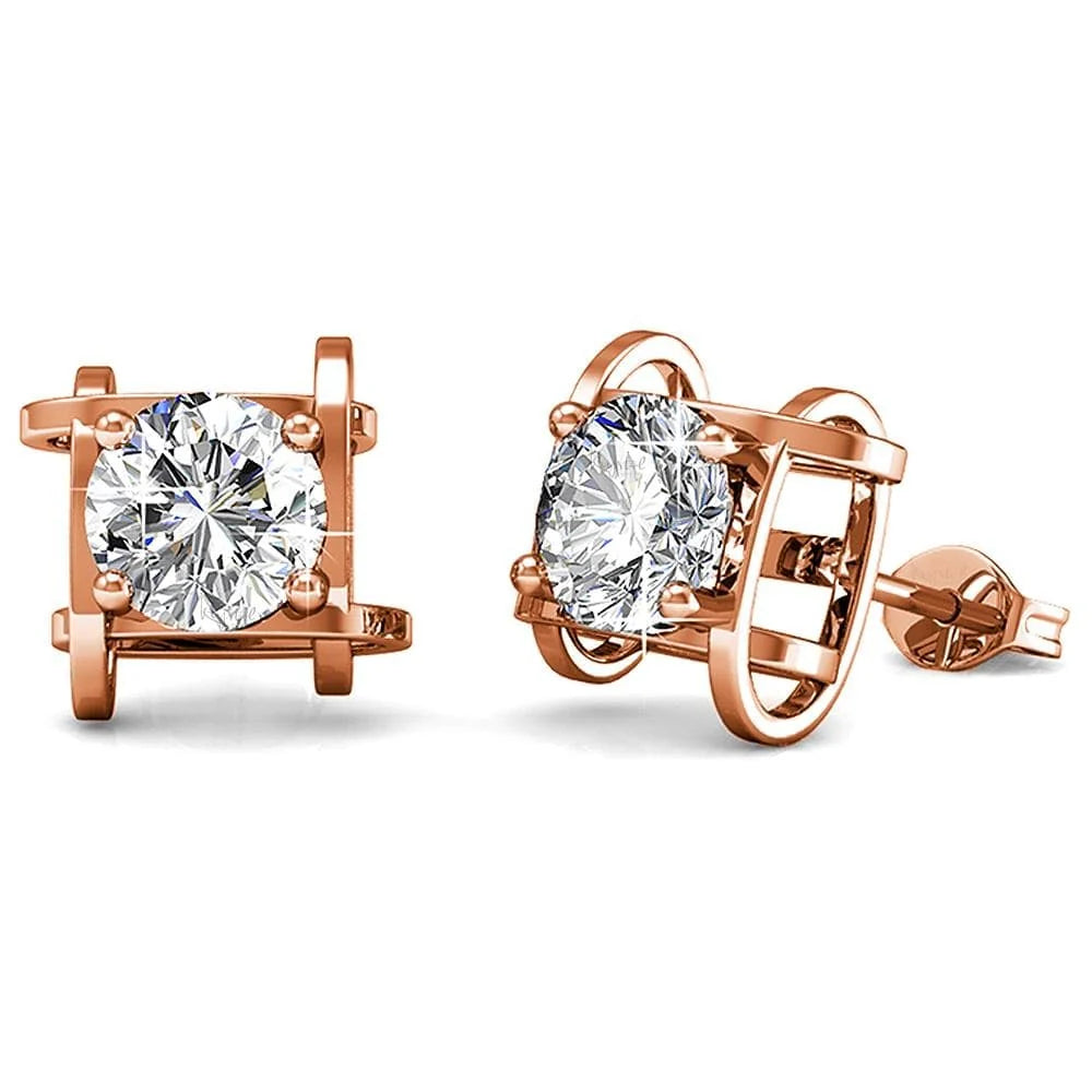 Boxed Majestic Beauty Necklace and Stud Earrings Set Embellished with SWAROVSKI® Crystals