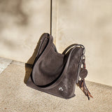 Nalandu Vintage Leather Large Capacity Tote Bag - Chocolate