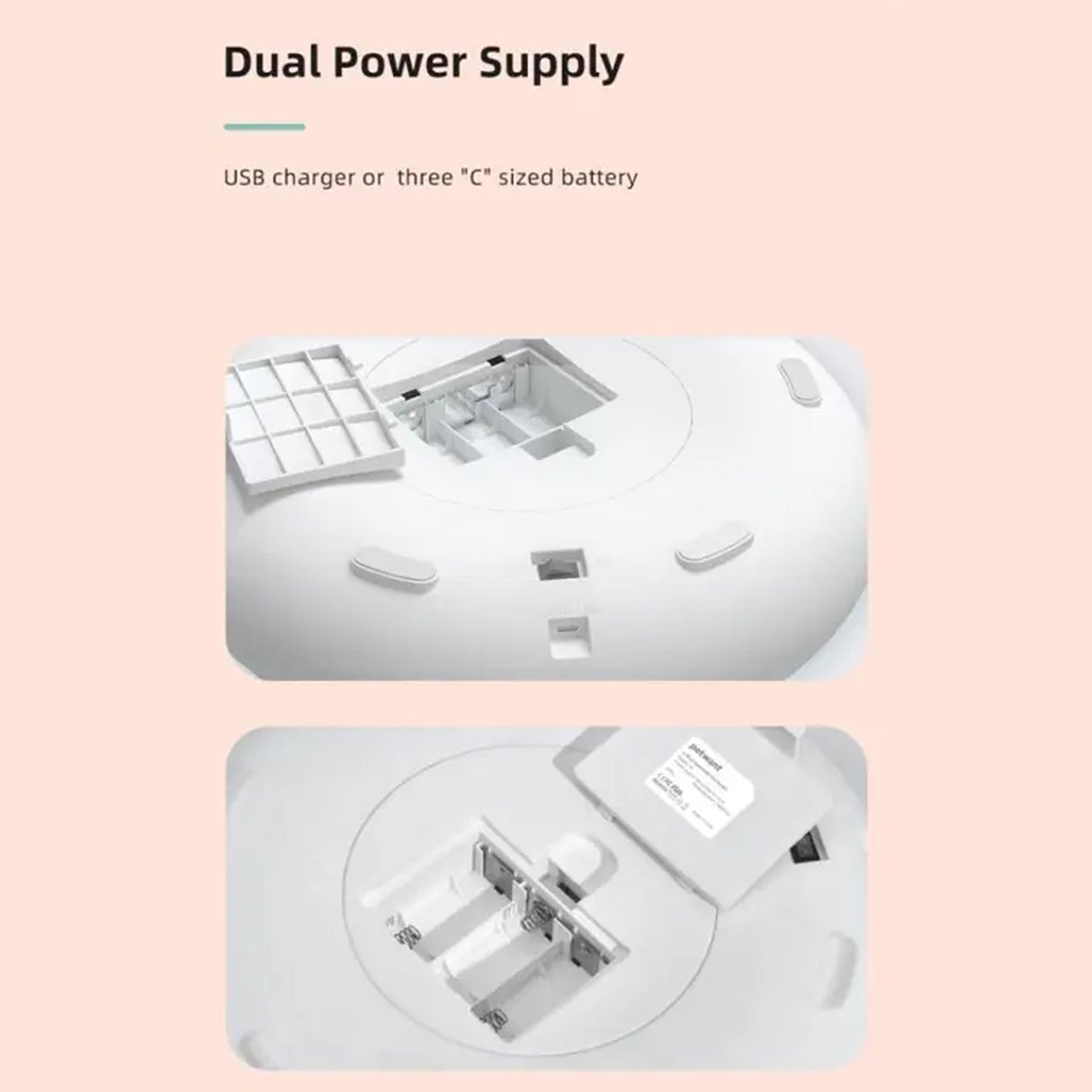 TODO Automatic Pet Feeder 180ml x6 Meal Digital Lcd Dog Cat Food Bowl Timer White