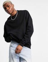 Asos Design Oversized Sweatshirt In Black