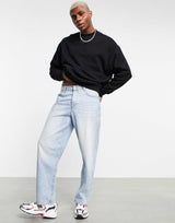 Asos Design Oversized Sweatshirt In Black
