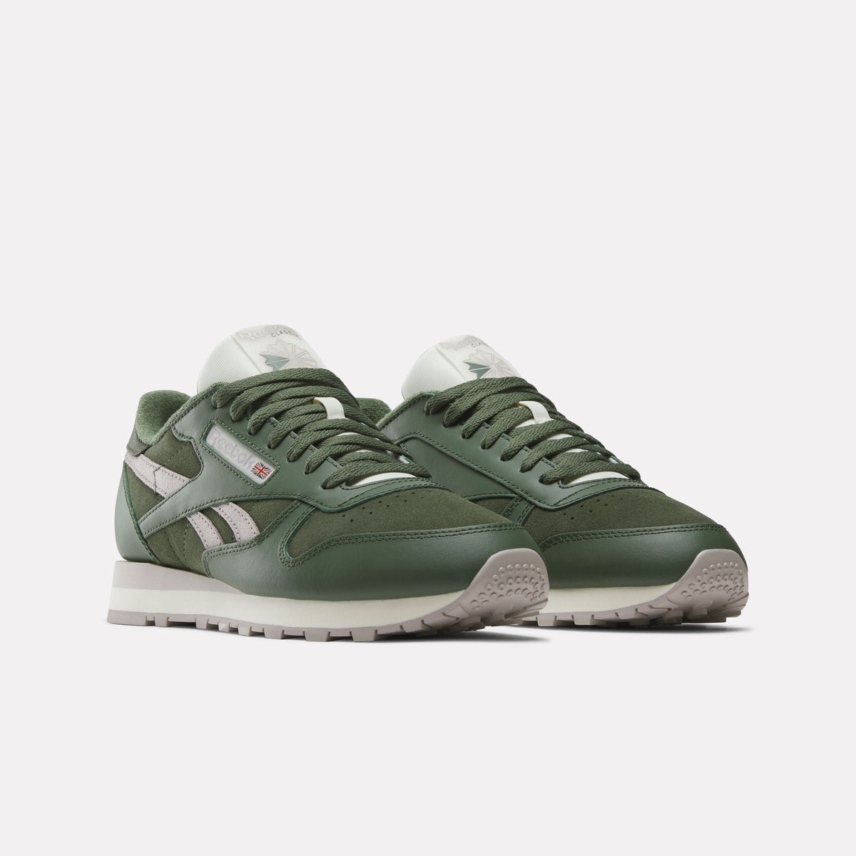 Reebok Unisex Adults Classic Leather Green/Green/Hazy Grey