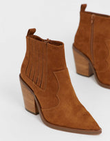 Asos Design Wide Fit Elliot Western Ankle Boots