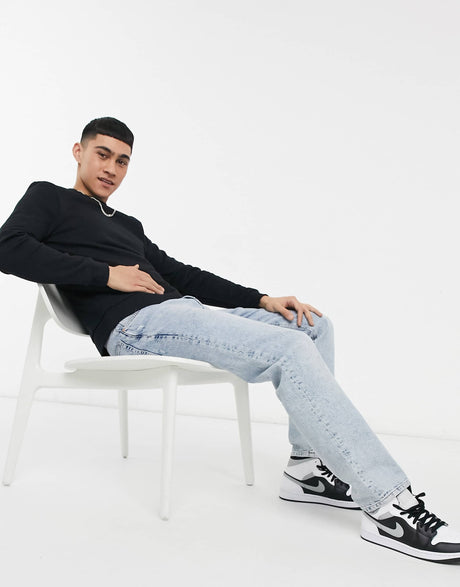 Asos Design Sweatshirt In Black