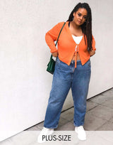 Collusion Plus X005 90S Straight Leg Jeans In Washed Blue