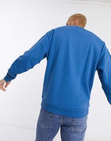 Asos Design Oversized Sweatshirt With Orange Text Print