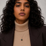 Krystal Couture Lustrous Pendant Necklace Embellished with Swarovski Crystal Iridescent Tahitian Look Pearls