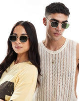A.Kjaerbede Round Sunglasses In Gold