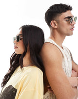 A.Kjaerbede Round Sunglasses In Gold