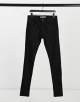 French Connection Super Skinny Stretch Jeans In Black