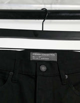 French Connection Super Skinny Stretch Jeans In Black