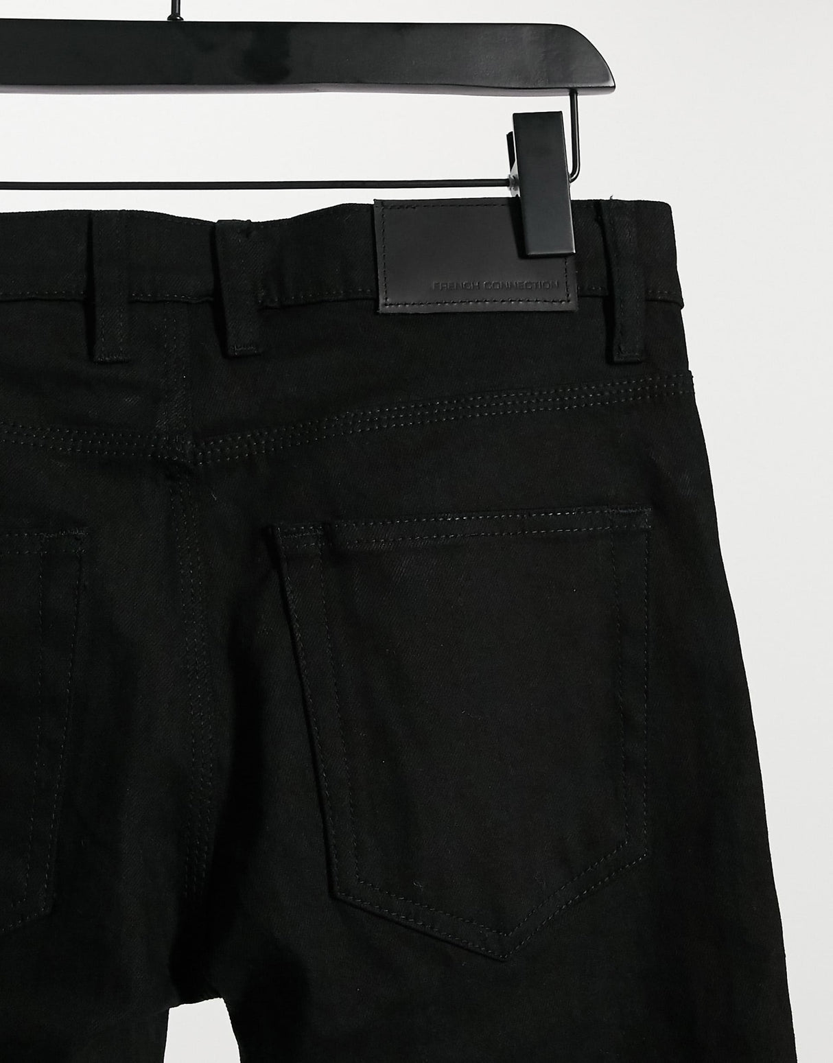 French Connection Super Skinny Stretch Jeans In Black