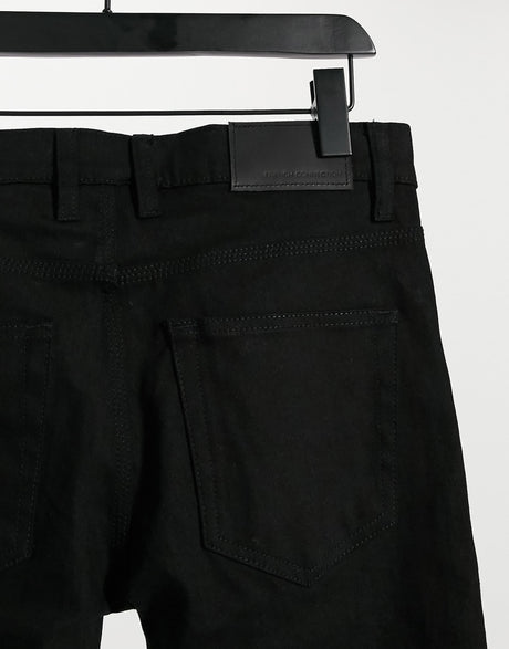 French Connection Super Skinny Stretch Jeans In Black