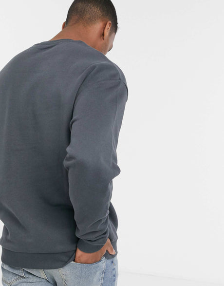 Asos Design Oversized Sweatshirt In Washed Black