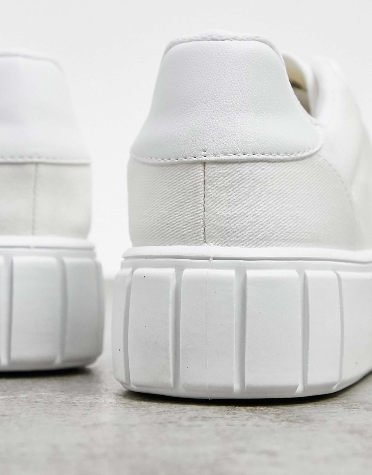 Asos Design Drummer Chunky Lace Up Trainers In White