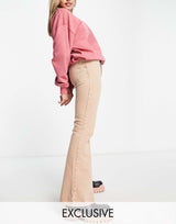Reclaimed Vintage Inspired '99 Flare Jean In Washed Sand