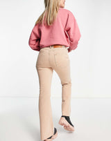 Reclaimed Vintage Inspired '99 Flare Jean In Washed Sand