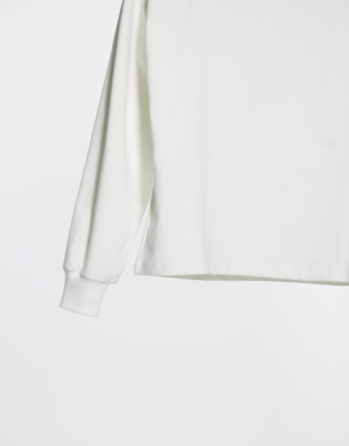 Asos Design Structured High Neck Cosy Sweatshirt In Winter White