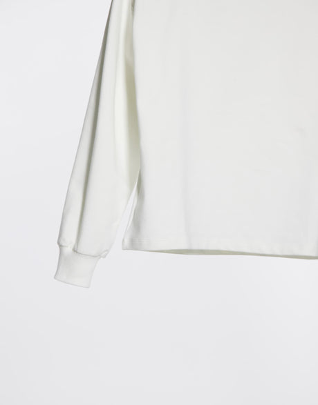 Asos Design Structured High Neck Cosy Sweatshirt In Winter White