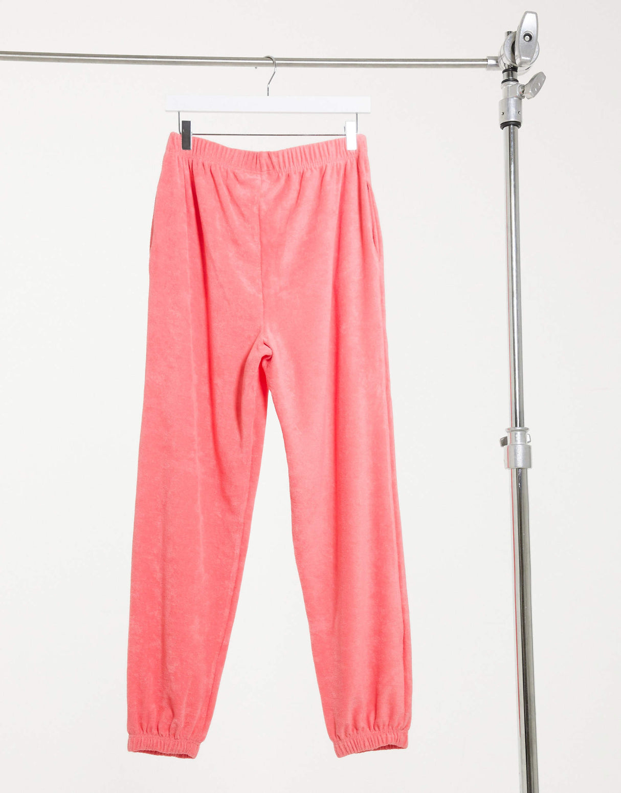 Asos Design Mix & Match Lounge Towelling Jogger In Pink