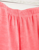 Asos Design Mix & Match Lounge Towelling Jogger In Pink