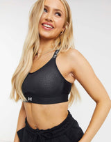 Under Armour Training Infinity Mid Support Sports Bra In Black