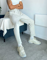 Asos Design Tapered Smart Trousers In White
