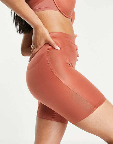 Asos Design Smoothing Short In Dusky Pink