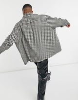 Asos Design Super Oversized Check Shirt In Gingham