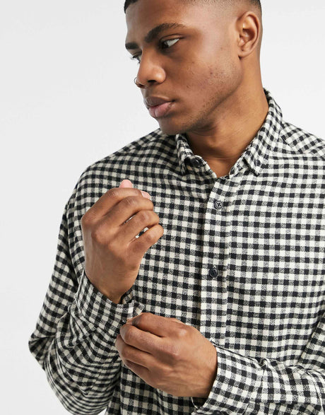 Asos Design Super Oversized Check Shirt In Gingham