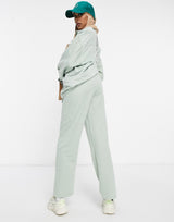 Asos Design Jersey Wfh Sweat Suit Jogger In Jade Green