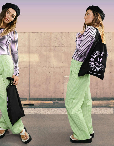 Asos Design 90S Fitted Rib Top With Buttons In Variagted Stripe
