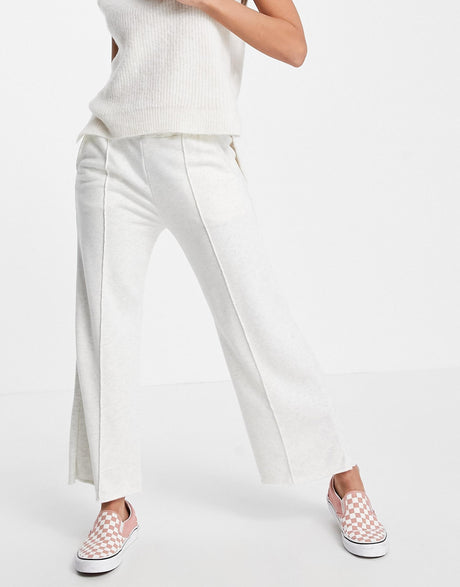 Abercrombie & Fitch Pleated Trousers In Light Grey