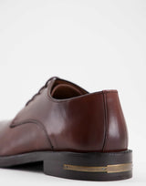 Walk London Oliver Derby Shoes In Tan Leather