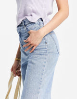 Asos Design Tall High Rise 'Relaxed' Dad Jeans In Lightwash