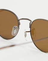A.Kjaerbede Hello Unisex Round Sunglasses In Brown
