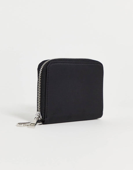 ASOS DESIGN nylon card pouch in black - BLACK - BLACK