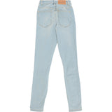 Na-Kd Cotton Highwaist Skinny Ripped Jean In Light Blue