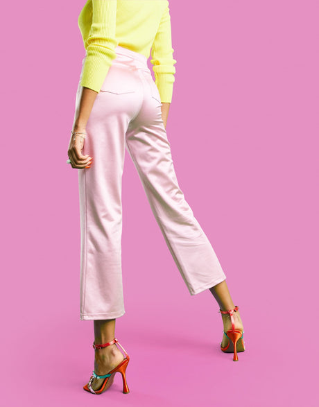 Asos Design Contrast Tie Waist Flare In Khaki