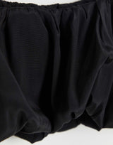 Na-Kd Smock Detail Crop Top In Black