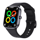 Bluetooth Smart Watch 1.96" TFT Touch Screen Temperature Heart Rate Blood Pressure BT 5.0 - Black