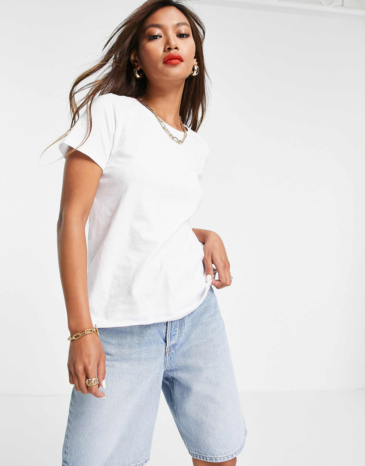 Asos Design Ultimate Cotton T-Shirt With Crew Neck In White