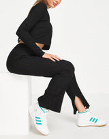 Cotton:On Rib Jogger In Black