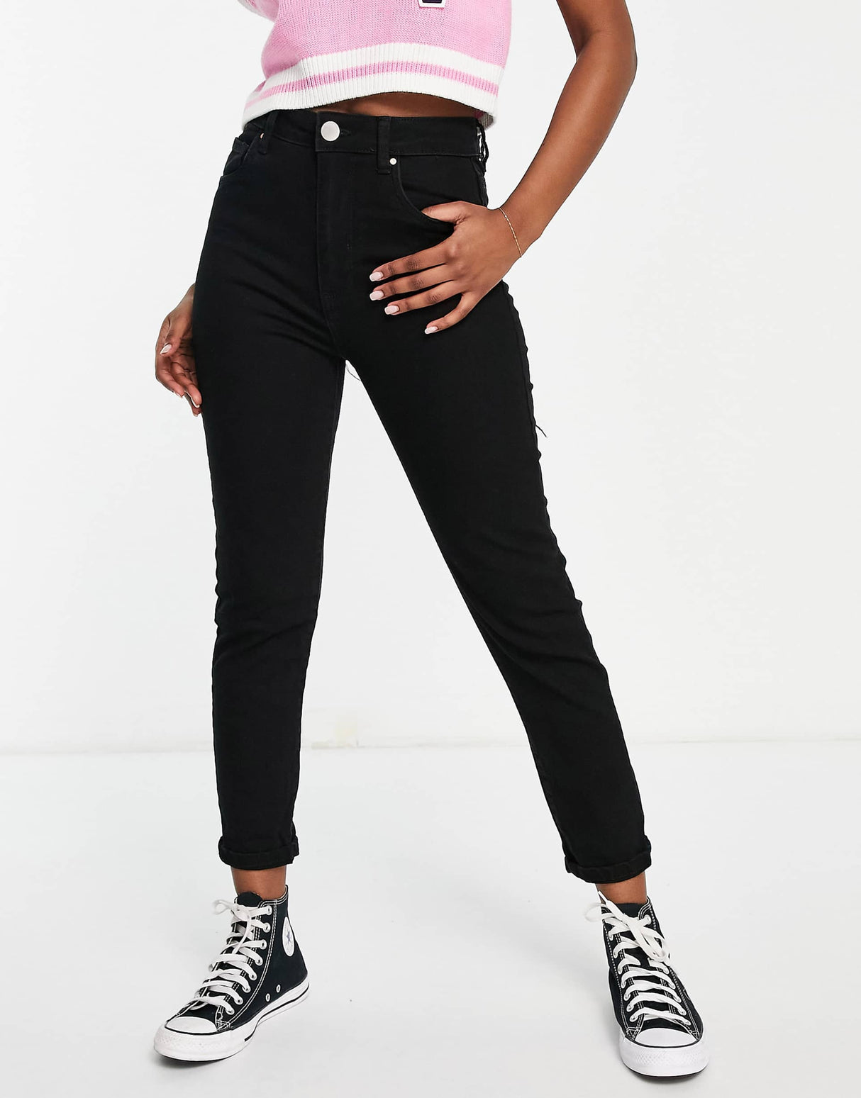 Cotton:On Stretch Mom Jean In Black