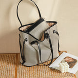 Nalandu Raleigh Large Capacity Canvas Commuter Tote Bag - Grey