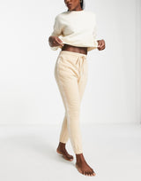 Steve Madden Logo Side Joggers In Beige