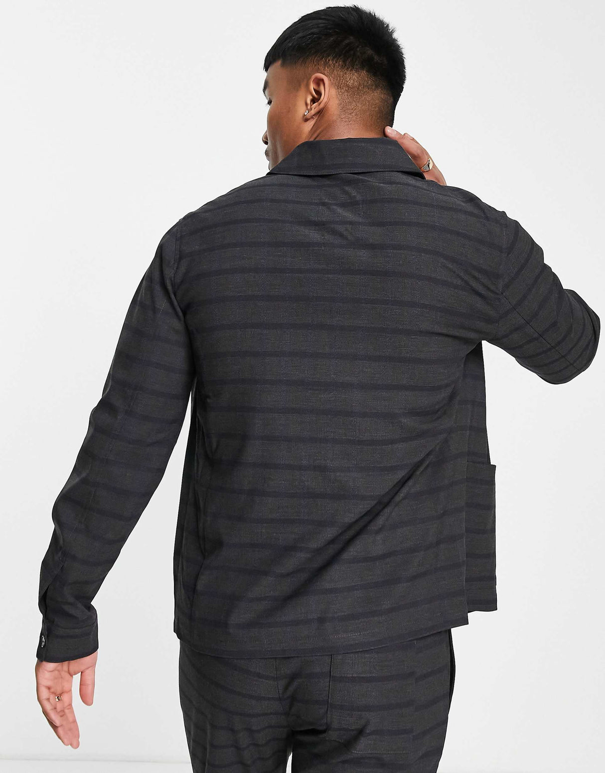 Jack & Jones Premium Boxy Suit Jacket In Grey Check