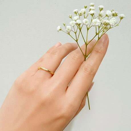Bullion Gold Camille Minimal Stacker Ring in Gold