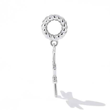 Solid 925 Signature Silver Dragonfly Key Charm